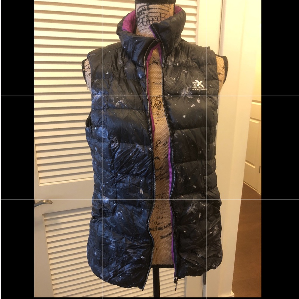 Zero exposure packable down vest